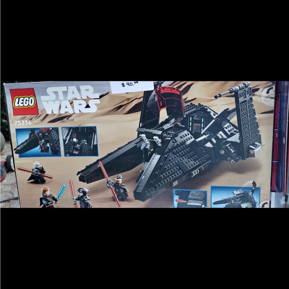 LEGO Star Wars Sith Starship Black Craft 75356 - Black and Red